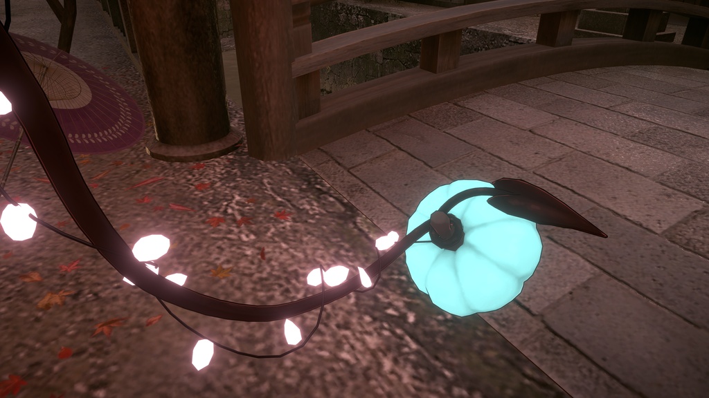 Pumpkin Tail | unity prefab | FBX | VRChat | halloween