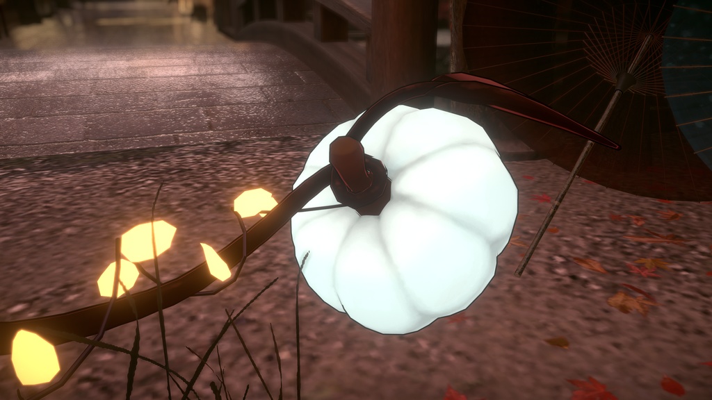 Pumpkin Tail | unity prefab | FBX | VRChat | halloween