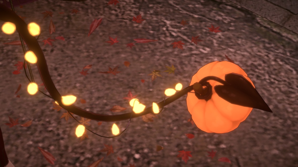 Pumpkin Tail | unity prefab | FBX | VRChat | halloween