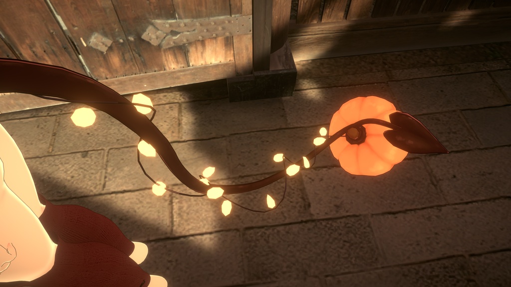 Pumpkin Tail | unity prefab | FBX | VRChat | halloween
