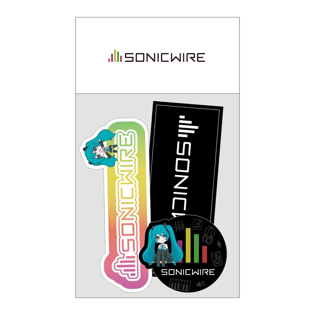 SONICWIRE公式オリジナルステッカー・シールセット(3枚入り)