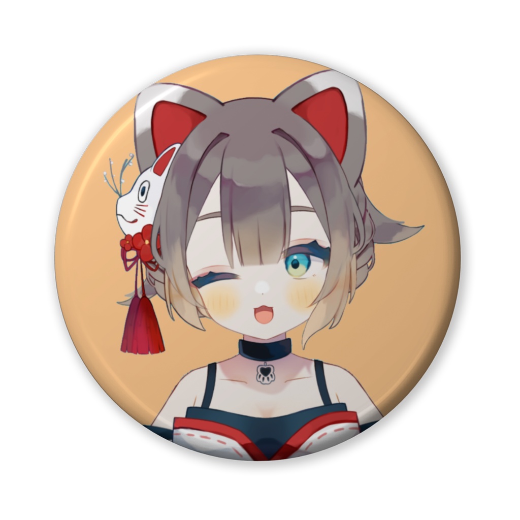 いぬまる缶バッジ🐶A