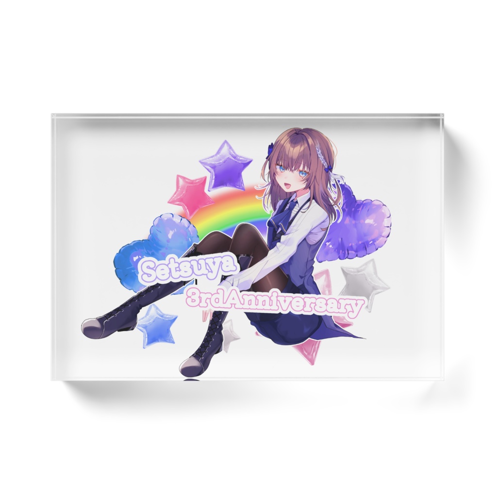 3周年記念アクリルブロック
