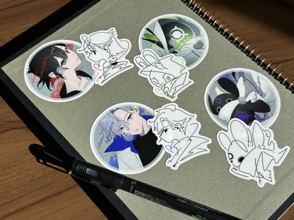 【ステッカー】集団幻覚ステッカー2枚セット