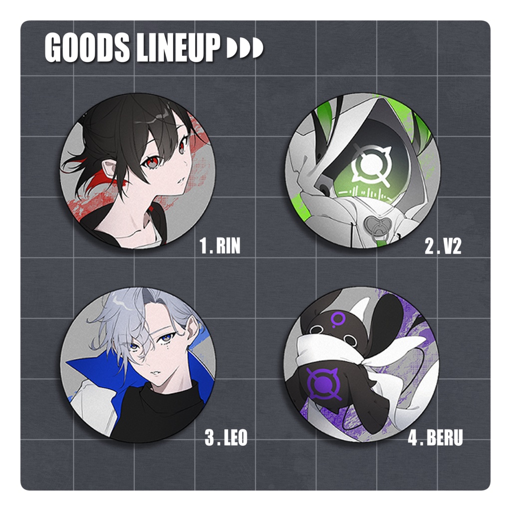 【缶バッジ】集団幻覚缶バッジ