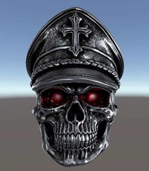Crimson Skull Officer Ring|軍帽ドクロリング