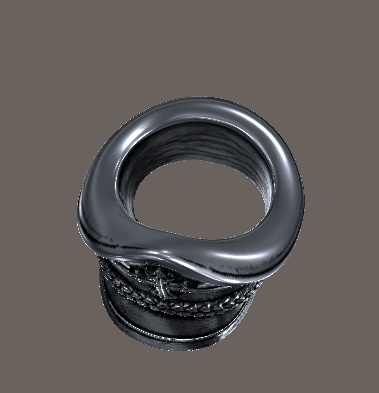 Crimson Skull Officer Ring|軍帽ドクロリング