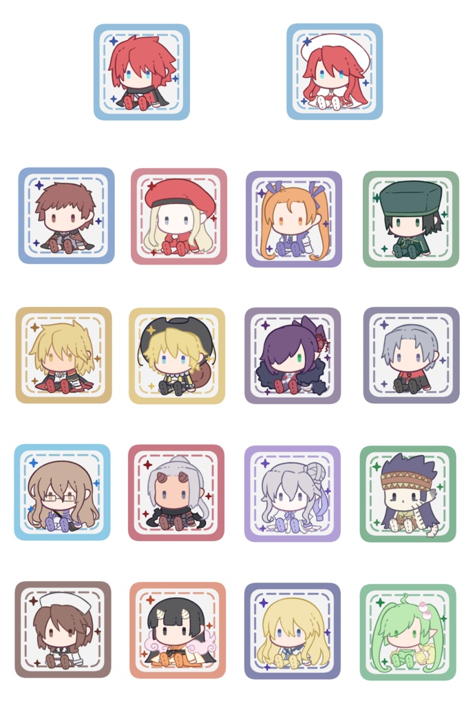 ましかく缶バッジ