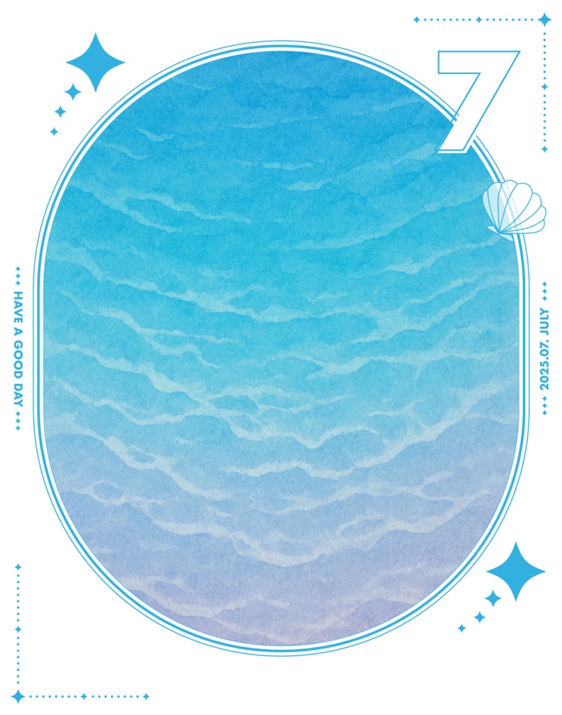 7月のおはようVtuber素材