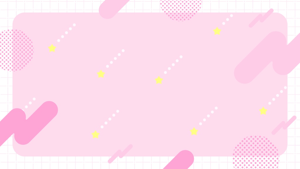 星降る配信背景+コメント欄のセット