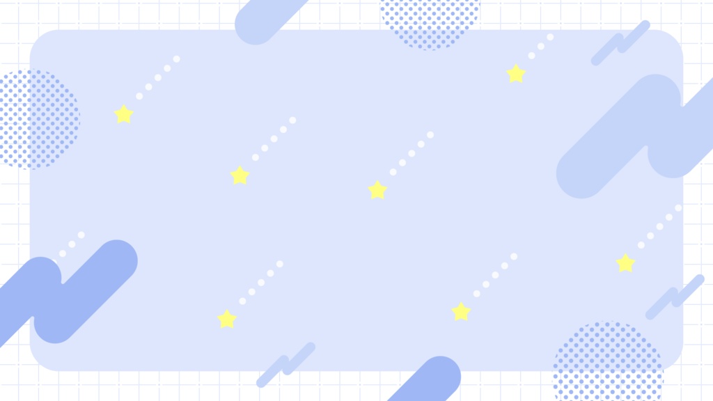 星降る配信背景+コメント欄のセット