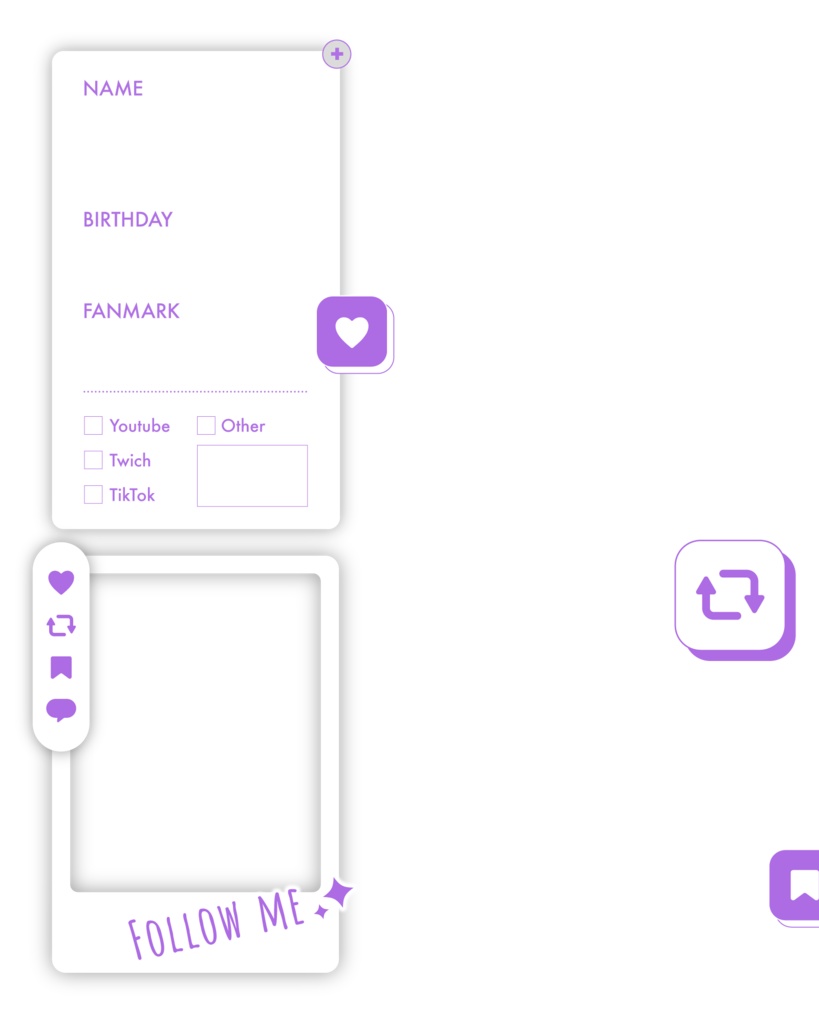 Vtuberフォロー祭りにも使える!プロフィール素材