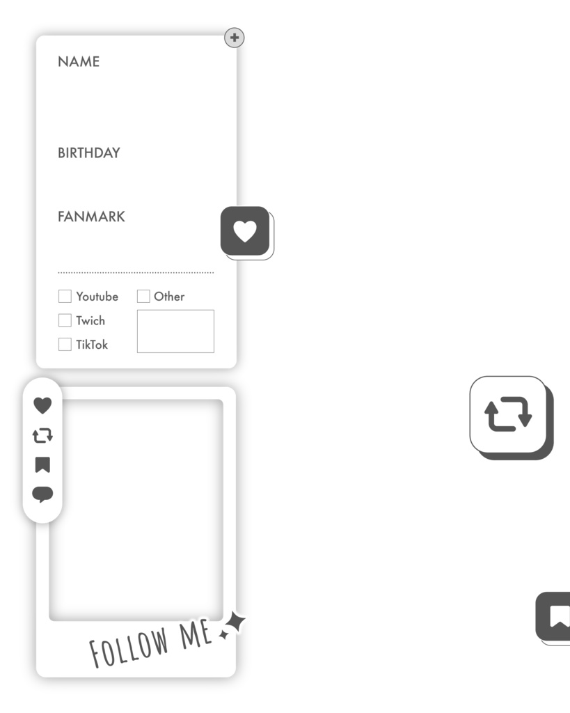 Vtuberフォロー祭りにも使える!プロフィール素材