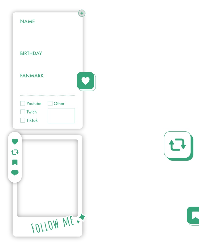 Vtuberフォロー祭りにも使える!プロフィール素材