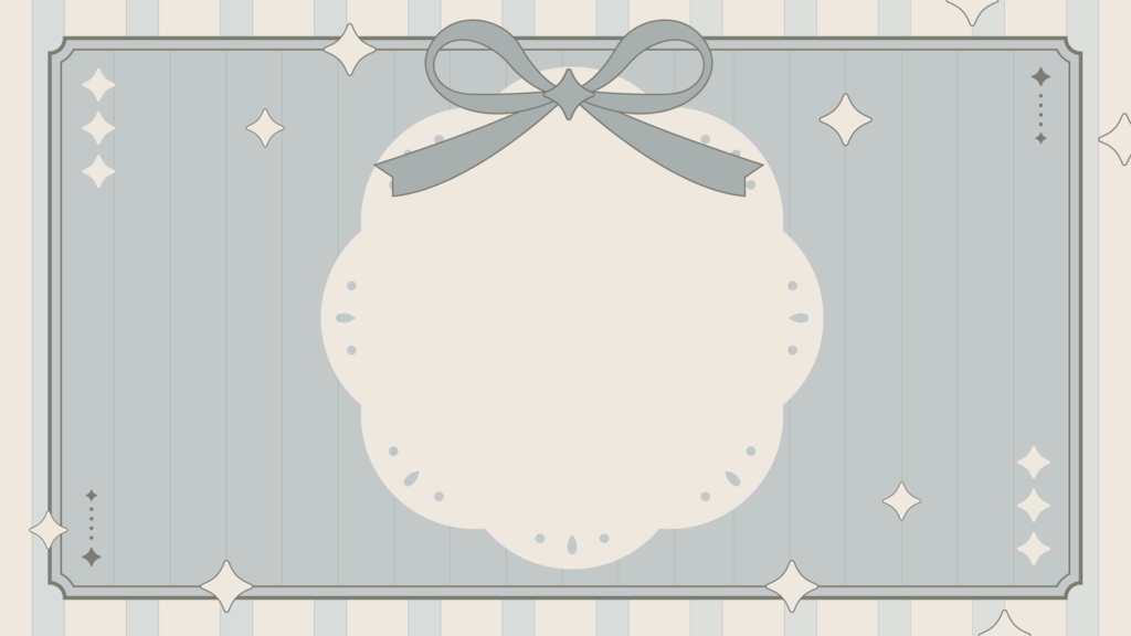 ガーリーな雑談サムネイル♡配信背景としても◎