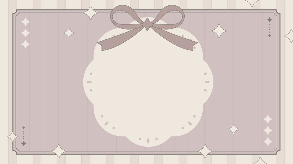 ガーリーな雑談サムネイル♡配信背景としても◎