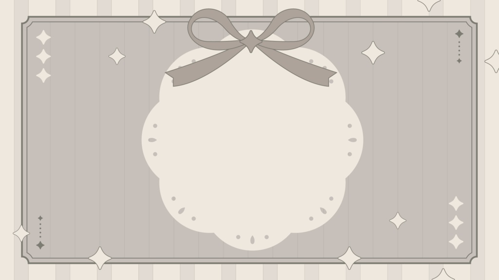 ガーリーな雑談サムネイル♡配信背景としても◎