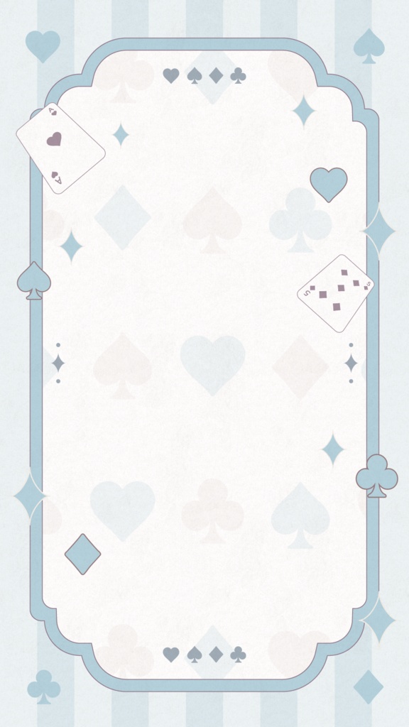 トランプ柄の縦型配信背景