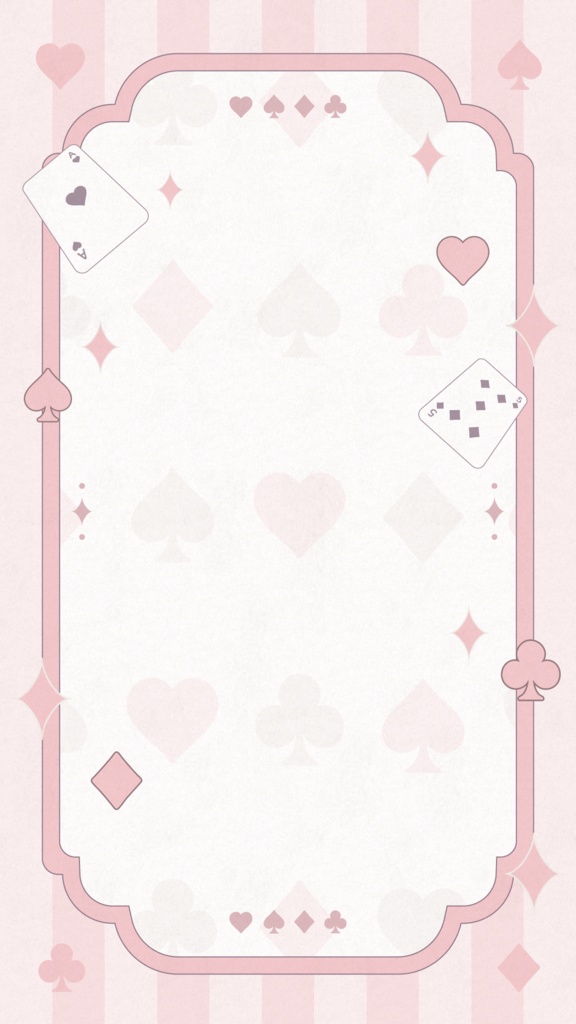 トランプ柄の縦型配信背景