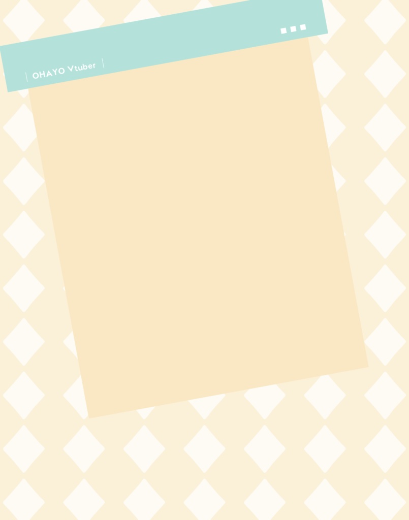 チェキ風おはようVtuber