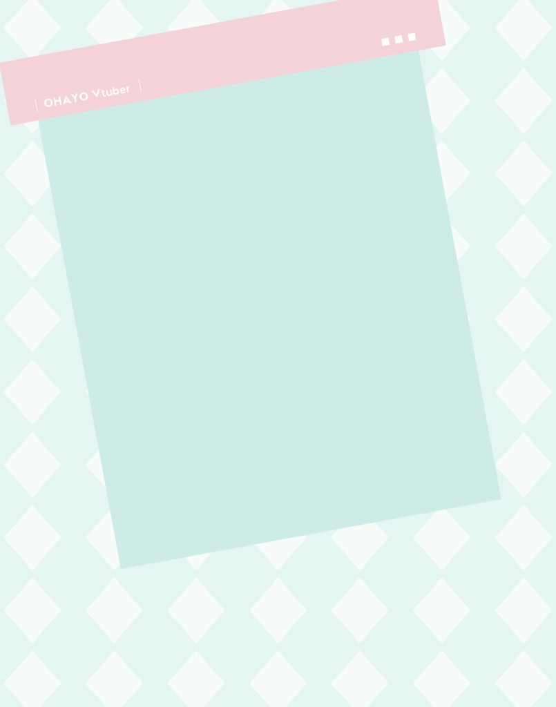 チェキ風おはようVtuber