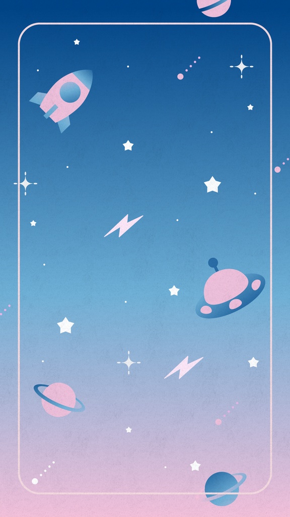 宇宙モチーフの縦型配信背景
