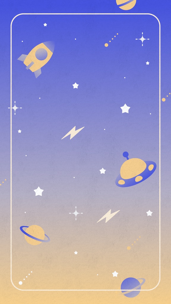宇宙モチーフの縦型配信背景