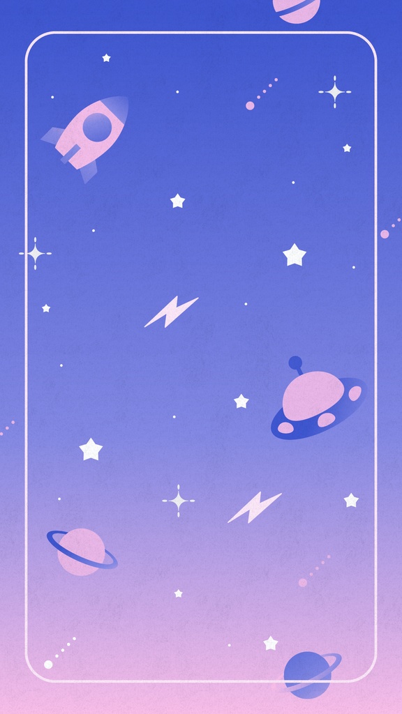 宇宙モチーフの縦型配信背景