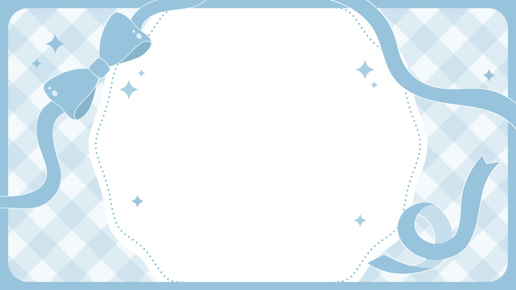 リボンモチーフの雑談配信サムネイル