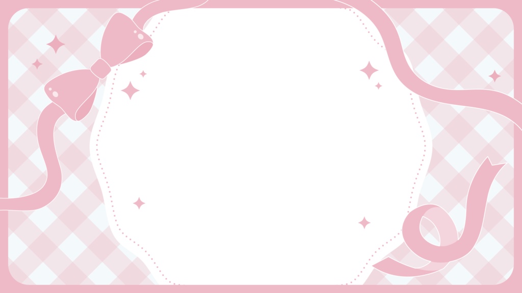 リボンモチーフの雑談配信サムネイル