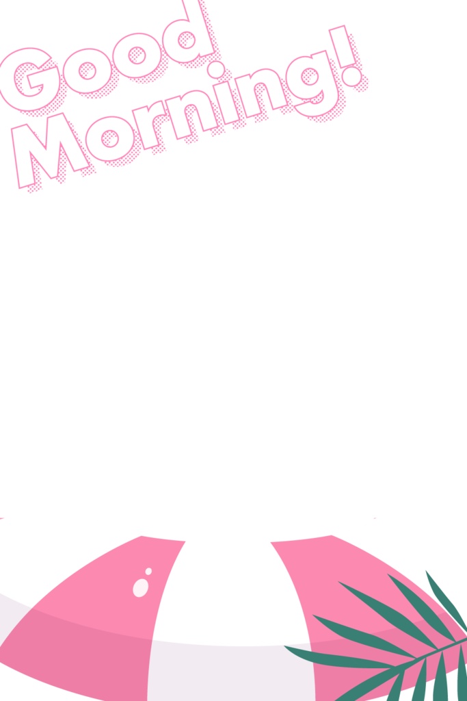 浮き輪に入れる!海モチーフのおはようVtuber素材