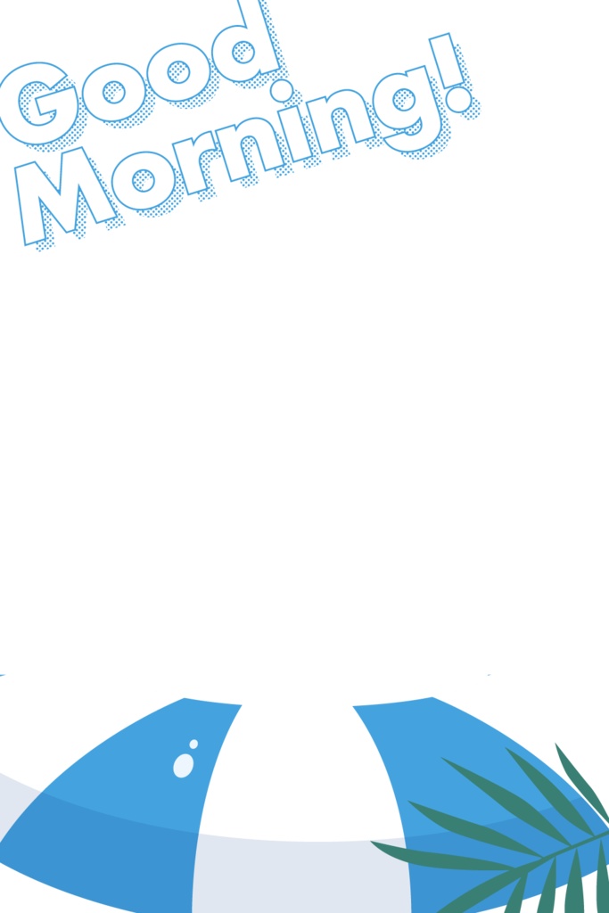 浮き輪に入れる!海モチーフのおはようVtuber素材