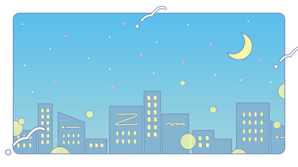 シティポップ風の歌枠サムネイル