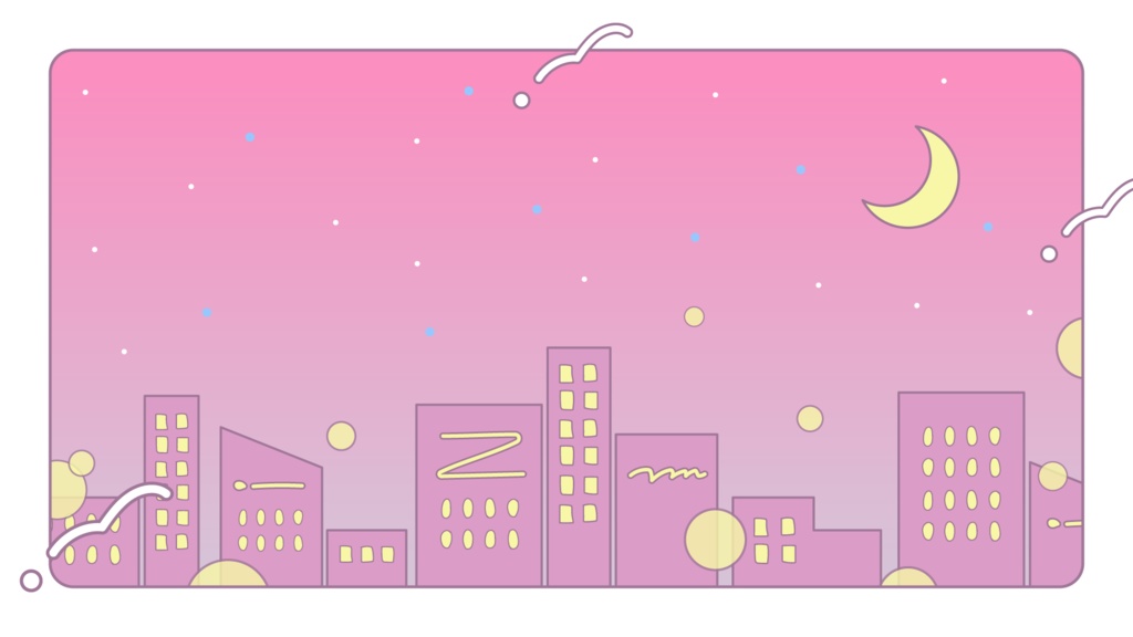 シティポップ風の歌枠サムネイル