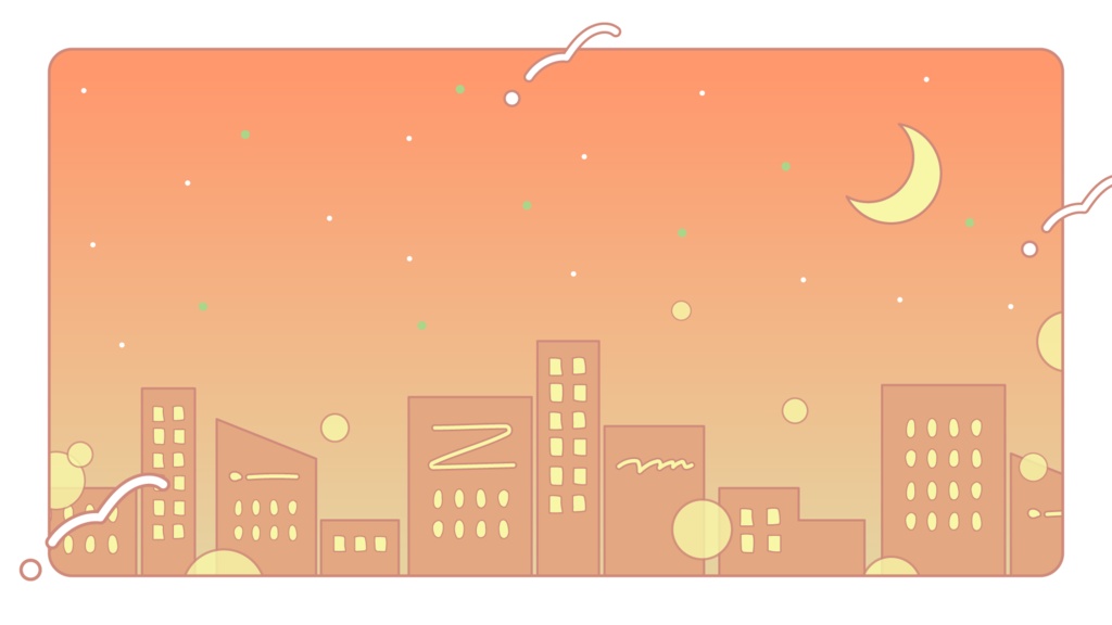 シティポップ風の歌枠サムネイル