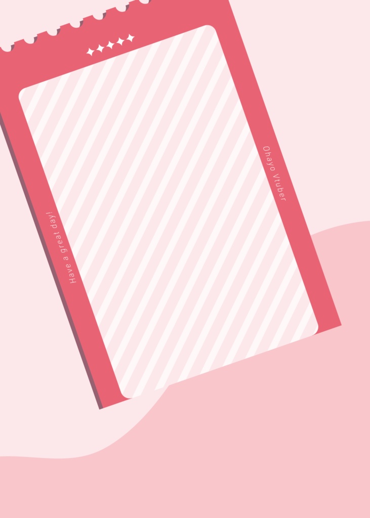 チケット風のおはようVtuber素材