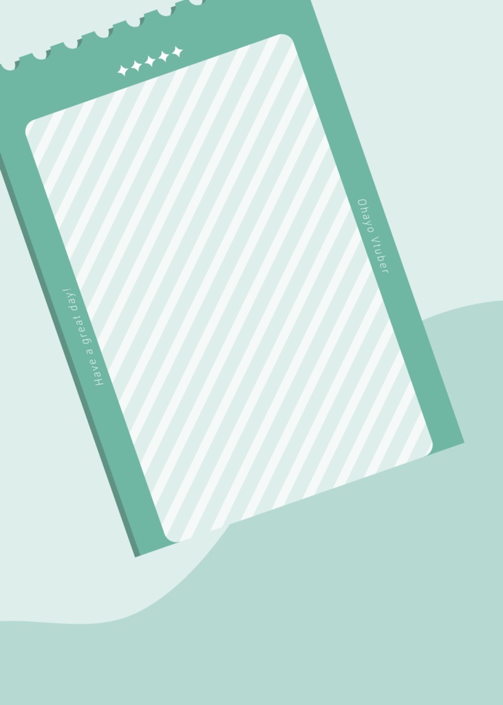 チケット風のおはようVtuber素材