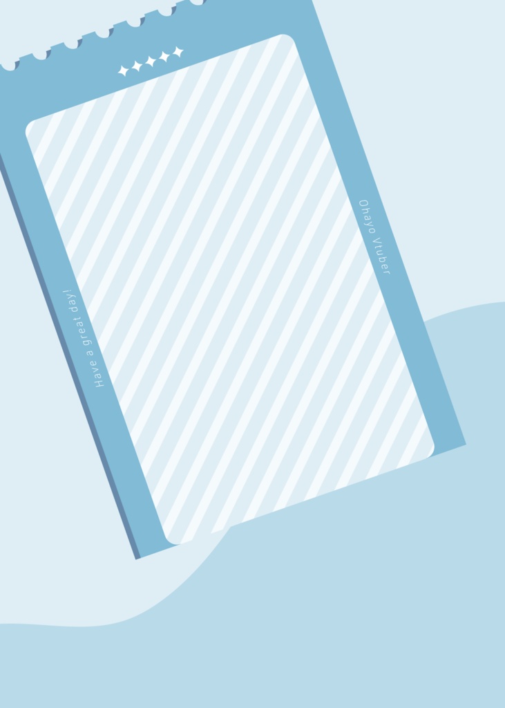 チケット風のおはようVtuber素材