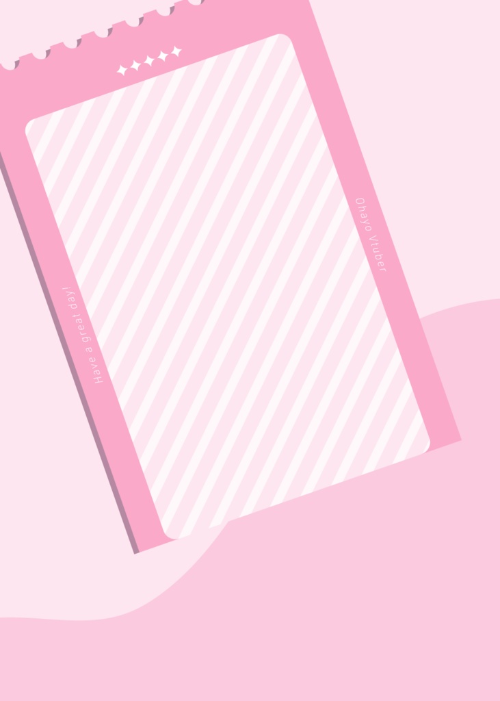 チケット風のおはようVtuber素材