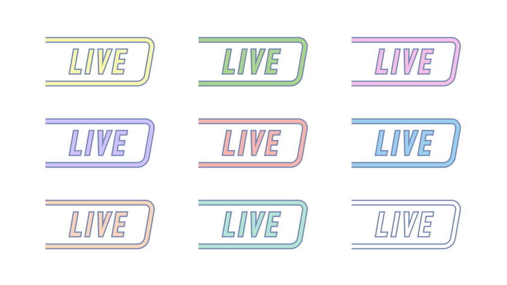 レトロポップなLIVEアイコン