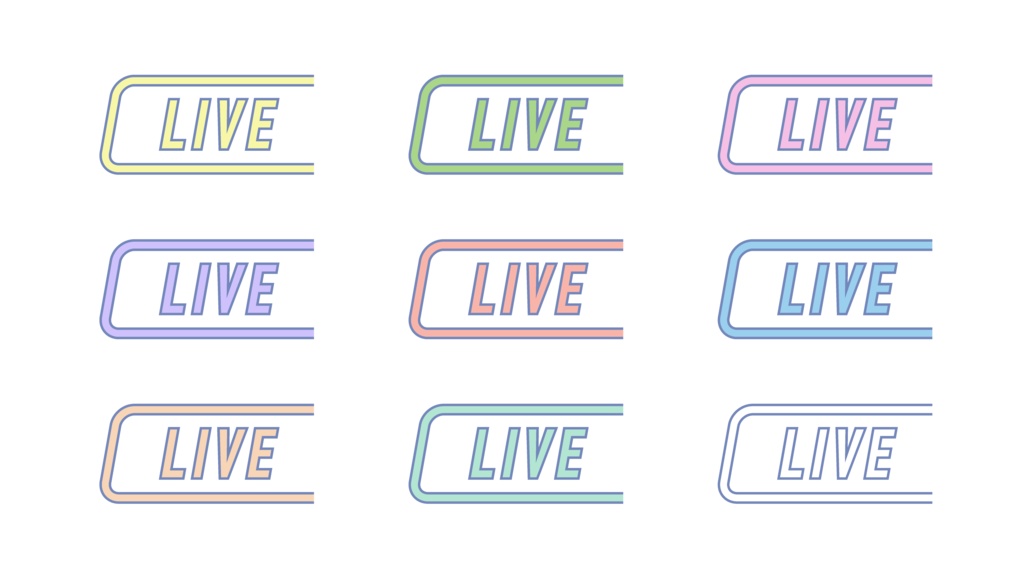 レトロポップなLIVEアイコン