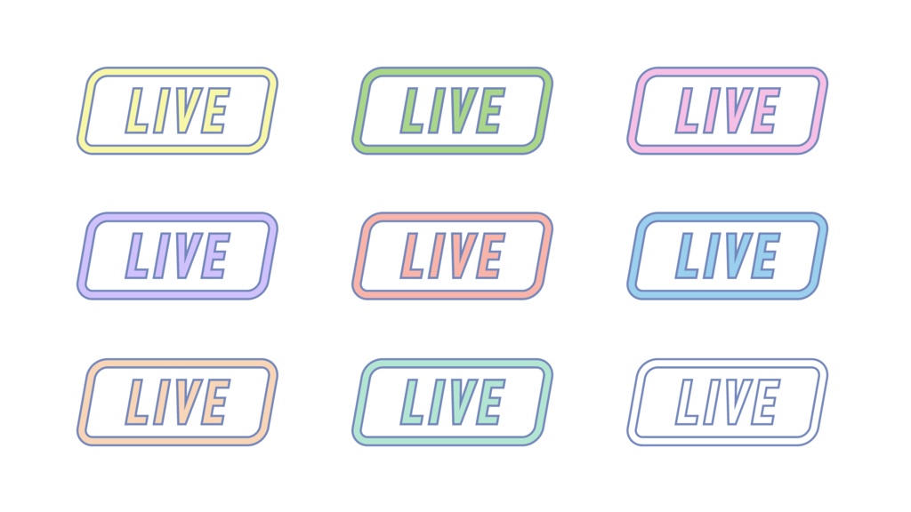 レトロポップなLIVEアイコン