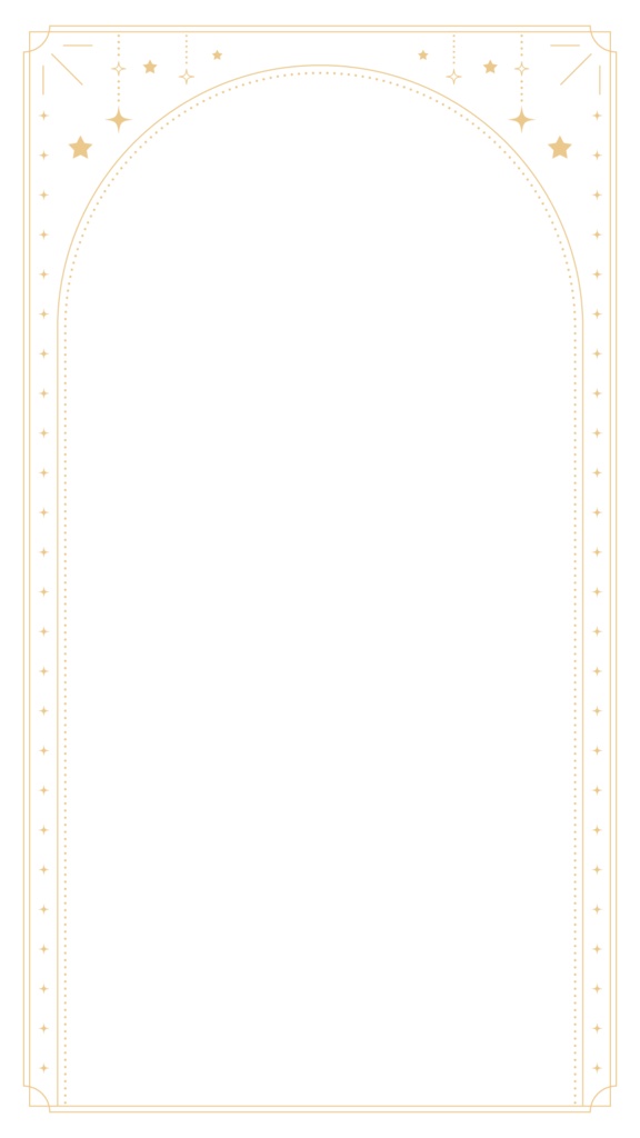 星とキラキラのフレーム素材