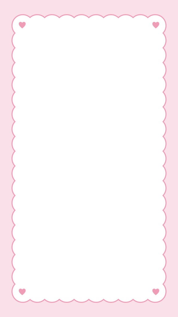 ドット背景×ハートのもこもこフレーム