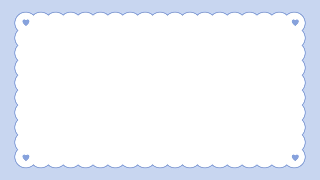 ドット背景×ハートのもこもこフレーム