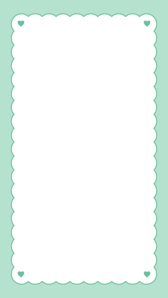 ドット背景×ハートのもこもこフレーム