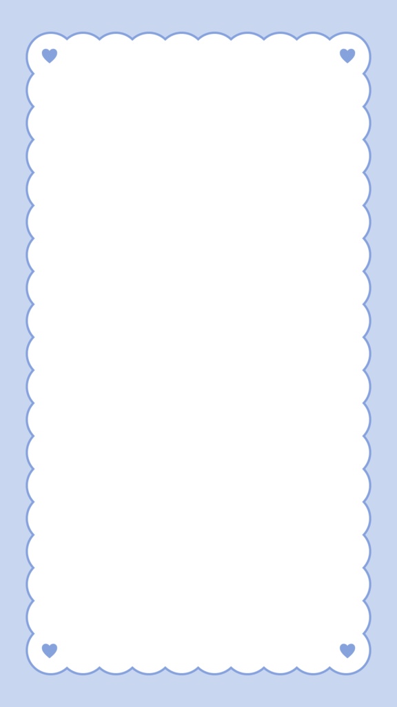 ドット背景×ハートのもこもこフレーム