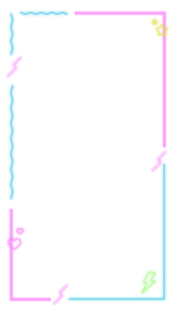 ネオンなフレーム素材