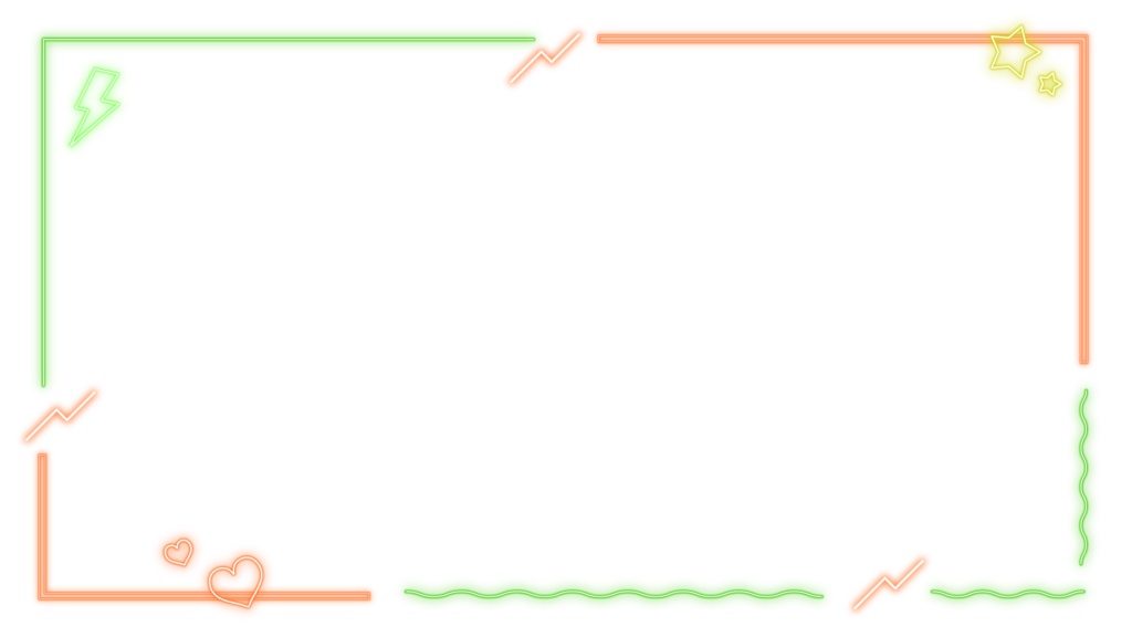 ネオンなフレーム素材