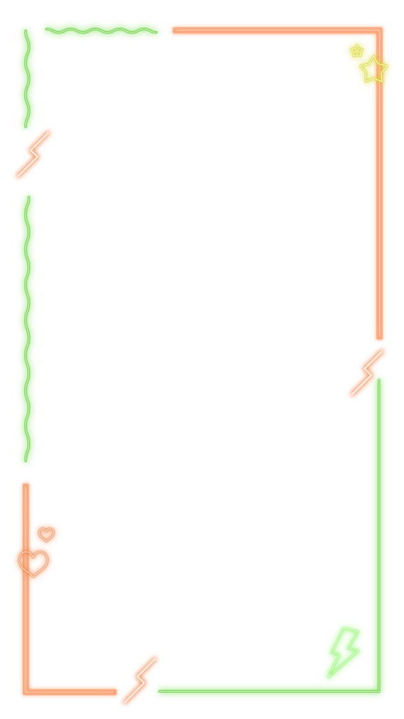 ネオンなフレーム素材